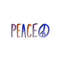 Peace Love Sticker
