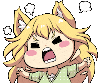 Angry Cat Girl Sticker by Jin