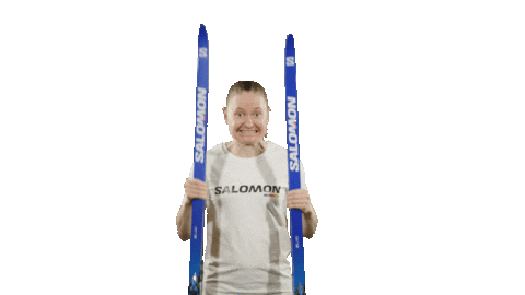 Happy Cross Country Skiing Sticker by Salomon