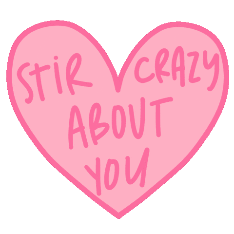 Stir Crazy Love Sticker