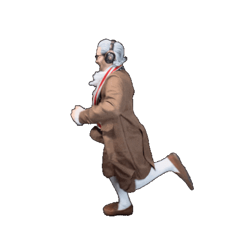 Old Man Running Sticker