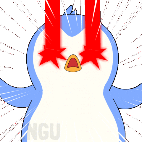 My Eyes Omg Sticker by Pudgy Penguins