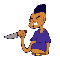 Die Kill You Sticker by Creative Hatti