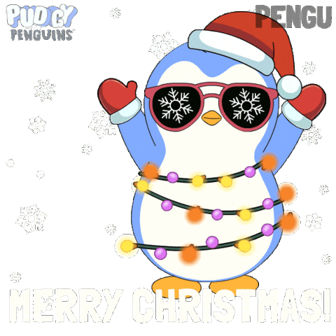 Merry Christmas Sticker by Pudgy Penguins