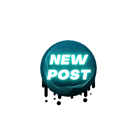 Neon New Post Sticker