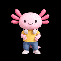 Pink Axolotl GIF by Hello Axel