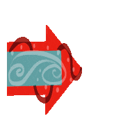 Christmas Arrow Sticker