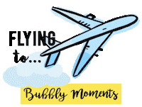 flying around the world Sticker by Bubbly Moments