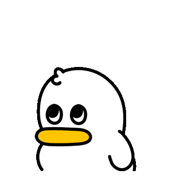 420gram00 thanks character duck 캐릭터 Sticker