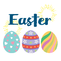 Happy Easter Eggs Sticker by Carrington Farms