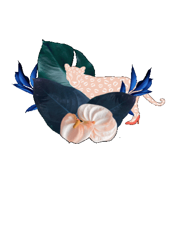 Jungle Leopard Sticker by Uhana