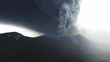 Spectacular Aerial Footage Shows Eruption at Japan's Shinmoedake Volcano