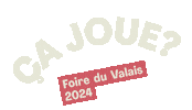 Foire-du-valais valais fdv foire du valais ca joue Sticker