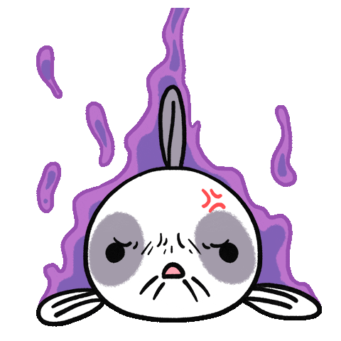 Hate You No Sticker by pikaole