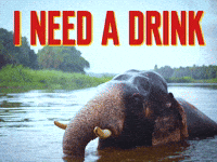 Tired Happy Hour GIF by Sealed With A GIF