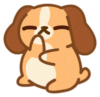 Dog Think Sticker by HyperBeard