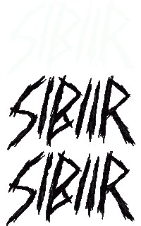 Black Metal Sticker by SIBIIR