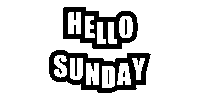 Happy Sunday Words Sticker