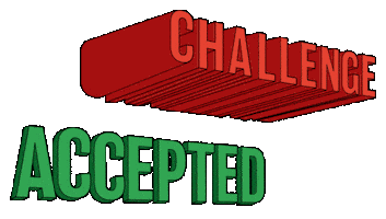 Challenge Accepted Chrome Sticker by Google
