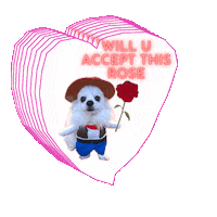 I Love You Dog Sticker by Romeo Mama Online Store
