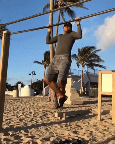 Beach Working Out GIF