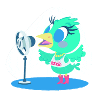 Kaiserbrand bird singer diva microphone Sticker