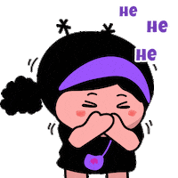 Happy Girl Sticker by Fenbao and Friends