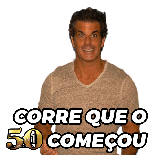AlvaroGarnero giphyupload alvaro garnero começou 50 por 1 corre que começou Sticker