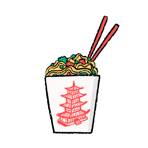 Chinese Restaurant Sticker by Sophie Rose Brampton
