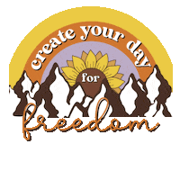 Freedom Livingmybestlife Sticker