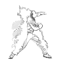 Fire Man Sticker by Lila Drew