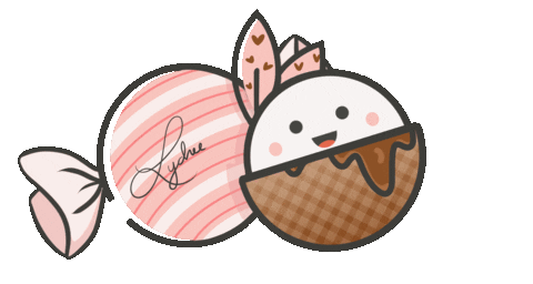 Chocolate Valentines Sticker by Lychee the Label