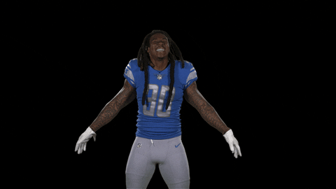 Jamaal Williams Hair Flip GIF by Detroit Lions