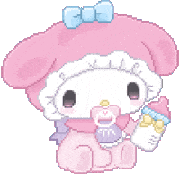 My Melody Pixel Sticker