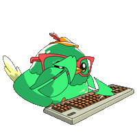 Working Lets Go Sticker by Robbie