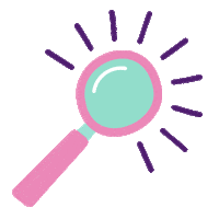CR_UK research magnifier bowelbabe bowelbabefund Sticker