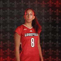 Volleyball Go Cards GIF by Louisville Cardinals