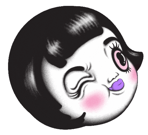 Wink Blush Sticker by Ahoy