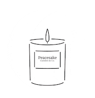 peacesake candle soy candle peacesake peacesake candle Sticker