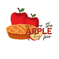 pinitco love fall dessert applepie Sticker