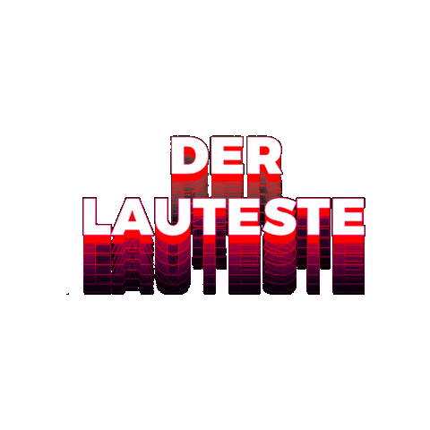 Der Lauteste Sticker by Max Vol