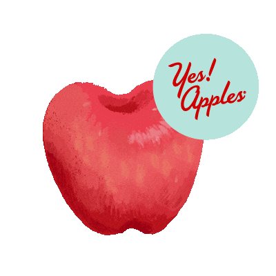 yesapples giphyupload apple apples yesapples Sticker