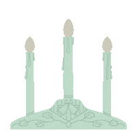 Christmas Candle Sticker