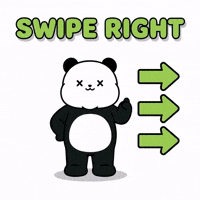 Reaction Image Swiping Right GIF by Kanpai Pandas