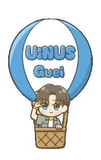 Unus Hot Air Ballon Sticker