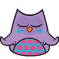 Yoga Owl Sticker by Uatt?