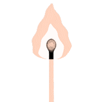 Pink Burn Sticker by Elise Miguel