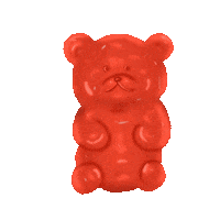 Petrako red bear candy jelly Sticker