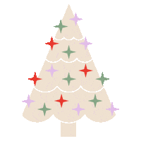Mid-Century Christmas Sticker