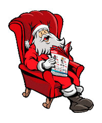 Santa Claus Christmas Sticker by Naldo Digital